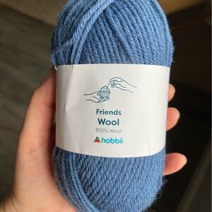 Hobbii Friends Wool Yarn - Blue